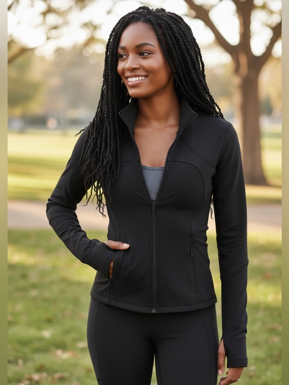 Lululemon Forme Jacket *Brushed
Black size 8